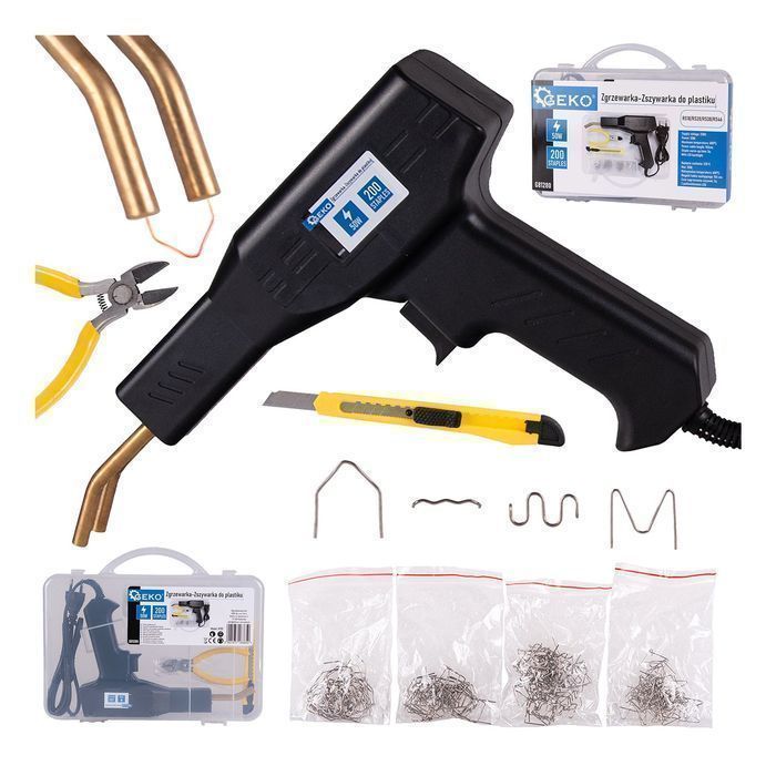 Pistol de lipit si reparat plastic 50w cu 200 capse