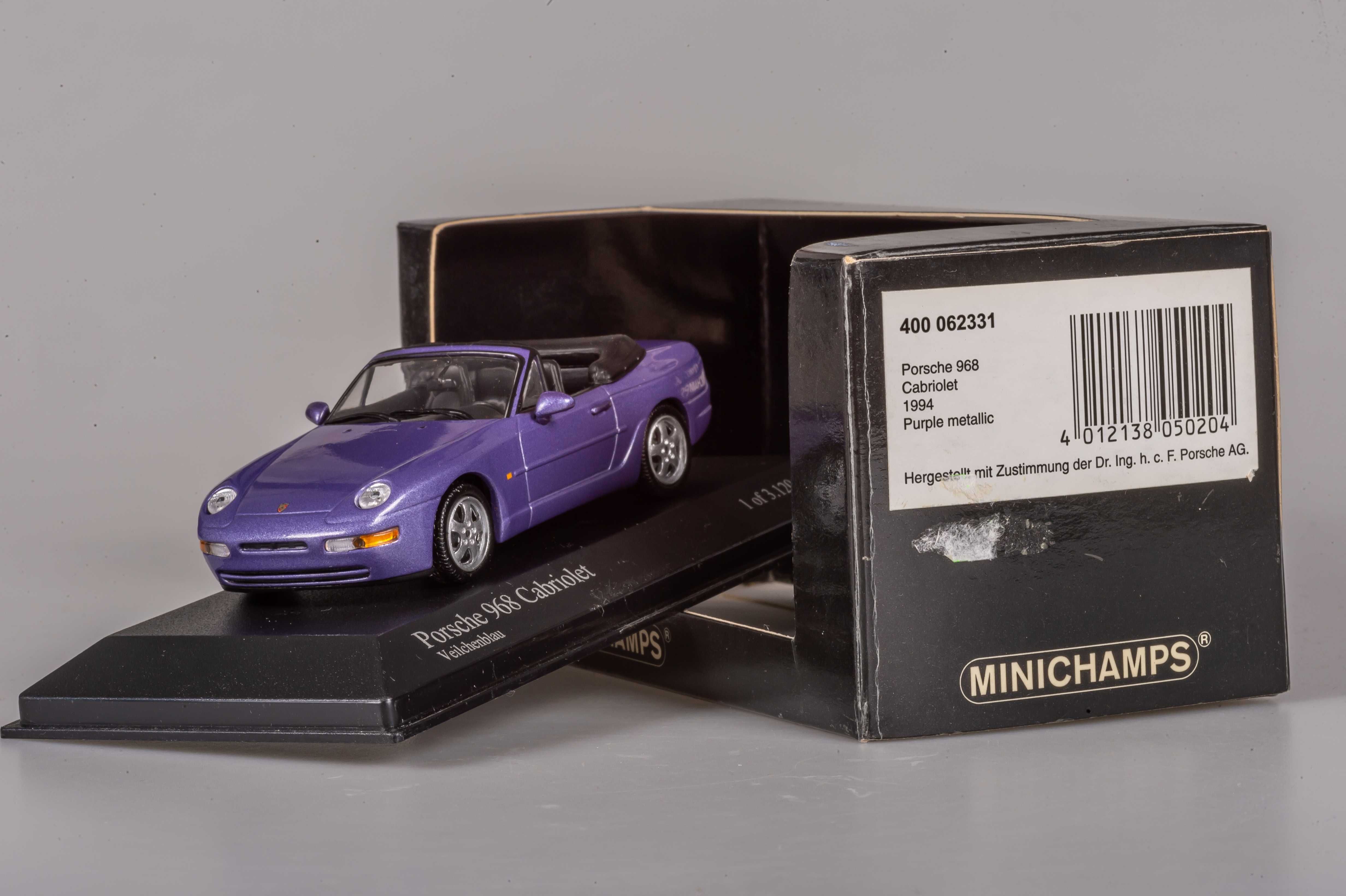 1/43 macheta Porsche 968 cabriolet - minichamps