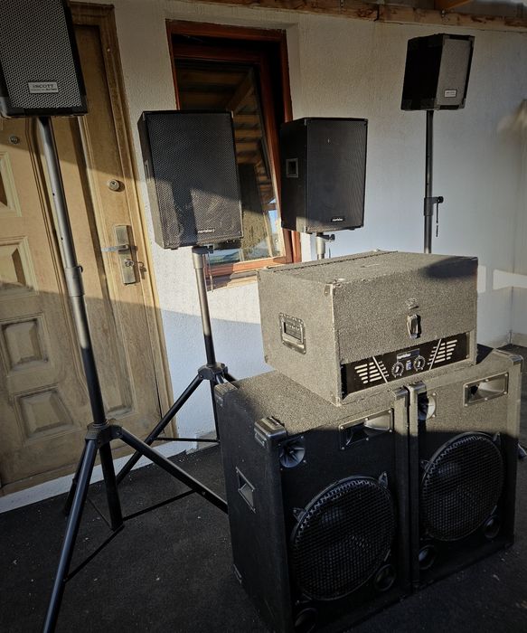 Vând boxe si amplificator cu mixer