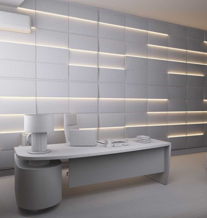 Декоративни 3D панели - 3д гипсови пана, стенни облицовки 0073