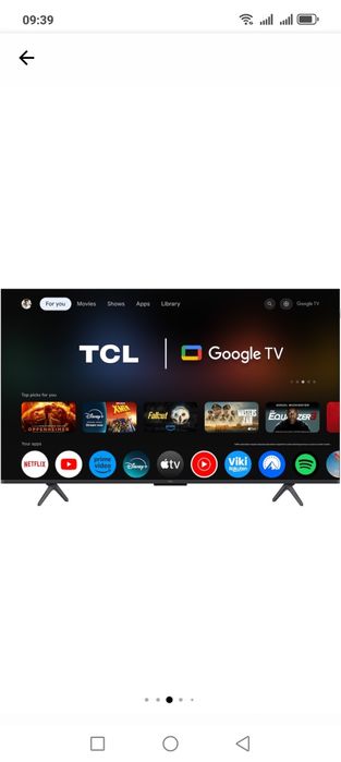 Televizor TCL MiniLed 50C6KS, 126 cm, Smart Google TV, 4K 5 ani garanț