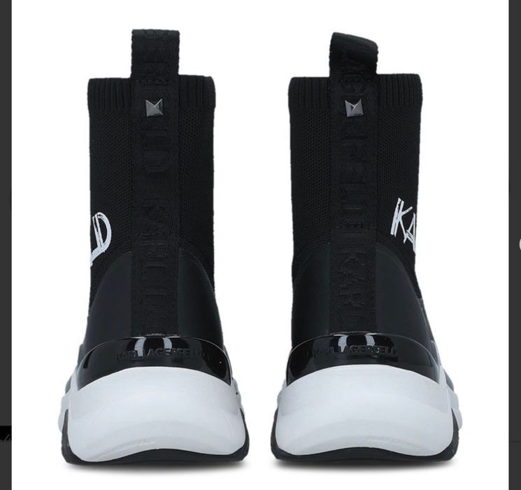 KARL LAGERFELD Art Deco knit socks boots