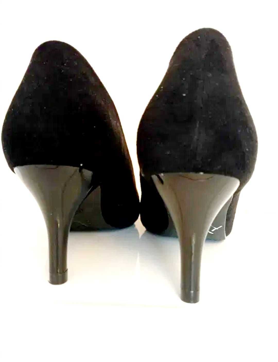Туфли черные вечерние 35 размера, босоножки, балетки, угги