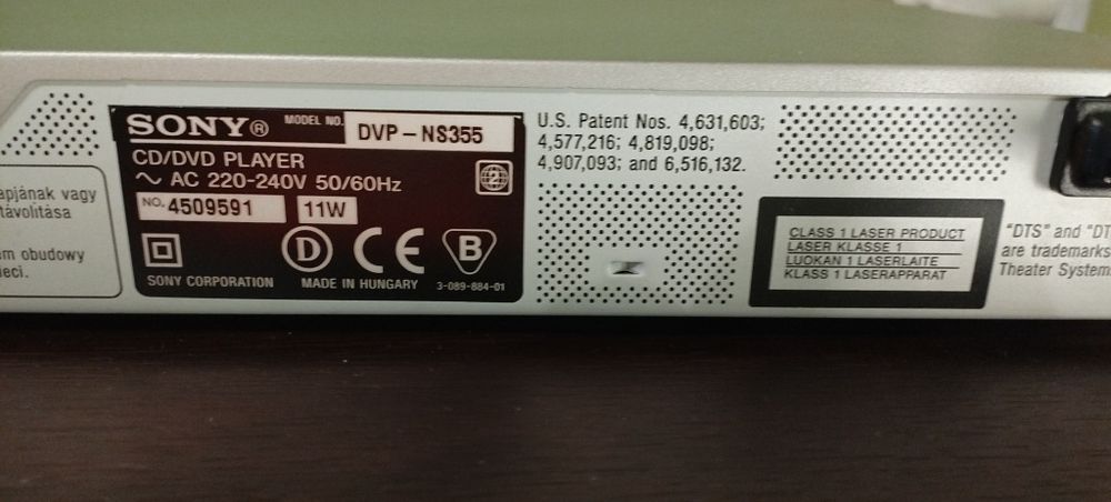 DVD Player Sony DVP-NS355