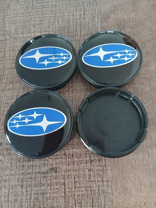 Капачки за джанти Субару черни декоративни тапи за джанти 55/60