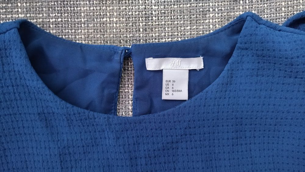 H&M Синя стилна рокля