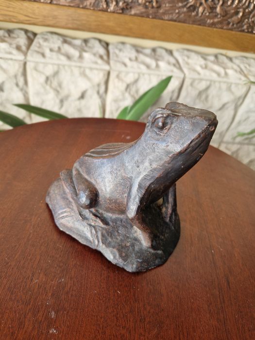 Уникална антикварна колекционерска чугунена фигура статуетка от 19 век