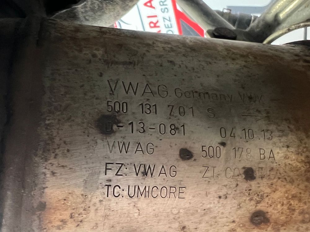 Filtru Particule/DPF/Catalizator ORIGINAL Vw 1.4 TSI Golf Seat Audi