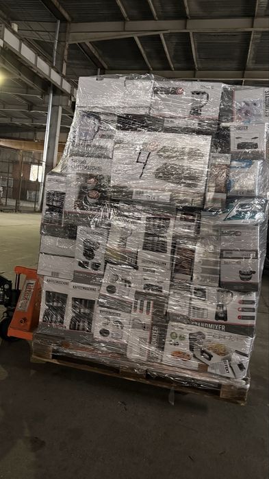 Палети с електроуреди подходящи за стартиране на бизнес на дребно