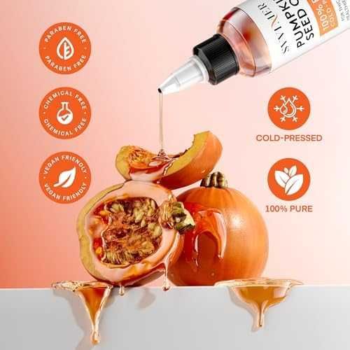 Ново Тиквено масло за растеж на коса 100% органично студено пресовано