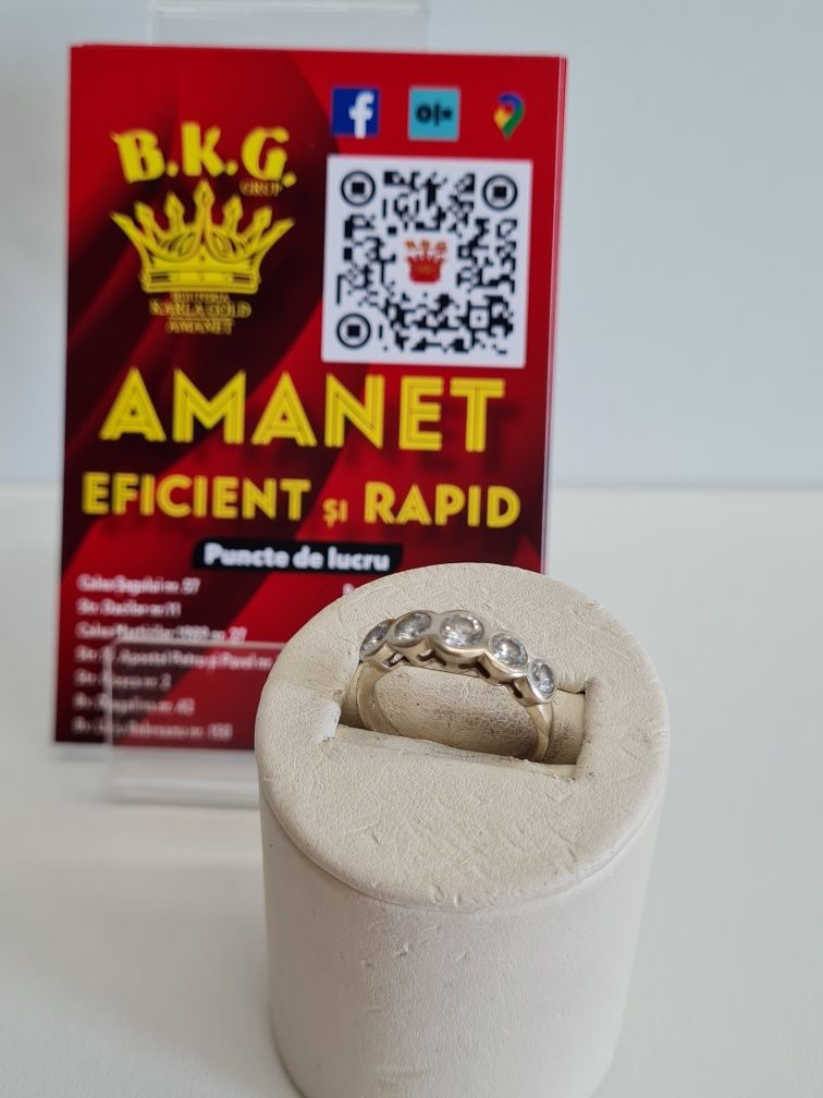 Inel din aur de 14k cu briliante Amanet BKG