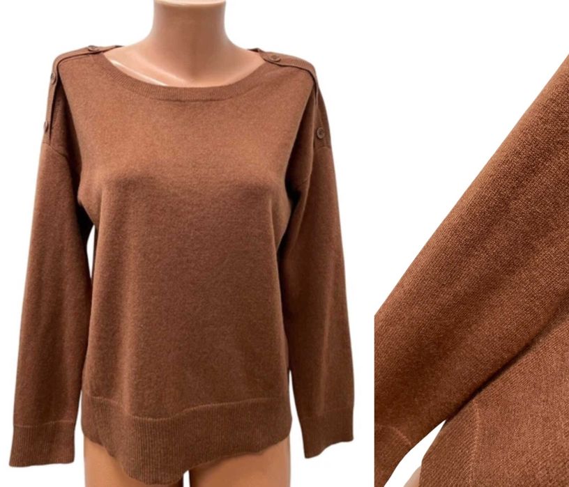 C&A размер M / L дамски кашмирен пуловер 100% КАШМИР кафяв