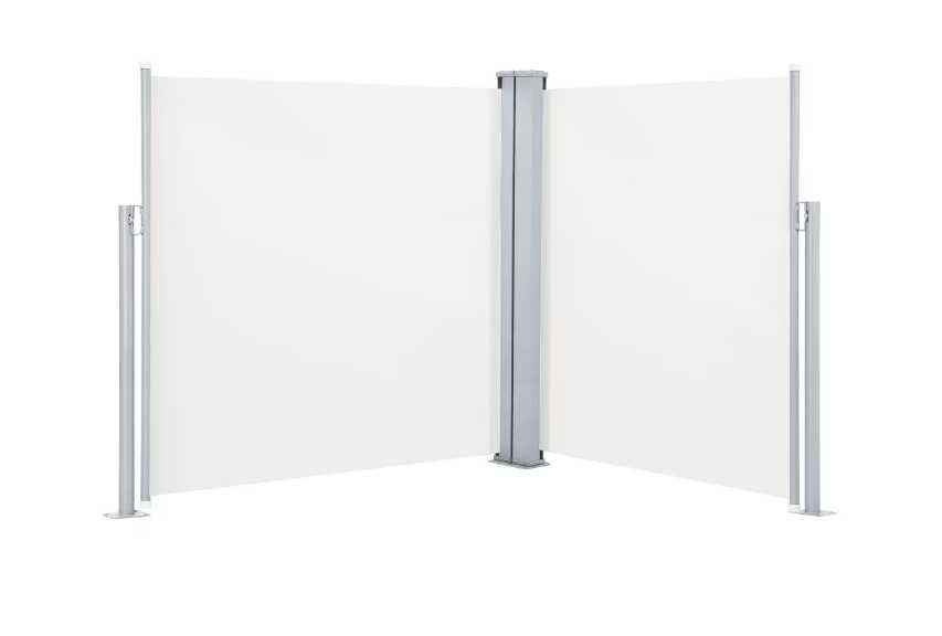 НОВА Прибираща се странична тента vidaXL, кремава, 140x600 см
