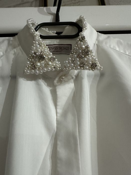 Camasa over size dama , lucrat manual pietre