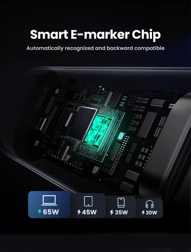 UGREEN UNO PD100W Кабель USB C Fast Charge  для iPhone 16,15 Samsung
