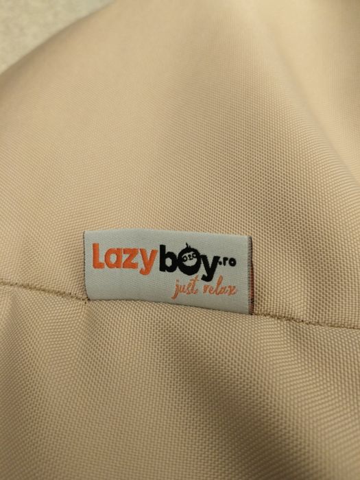Fotoliu puf bej  Lazyboy Cloud XL , dehusabil, Dirtproof