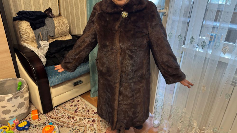 Норковая шуба длинная