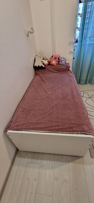 Pat extensibil IKEA Slakt – complet, 2 somiere + 2 saltele