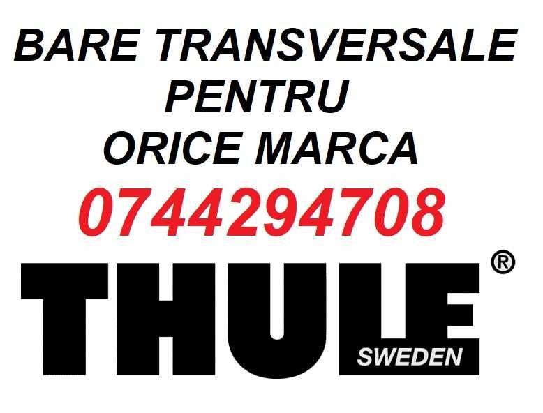 Cutie portbagaj THULE , bare transversale ,suport ski scara bicicleta