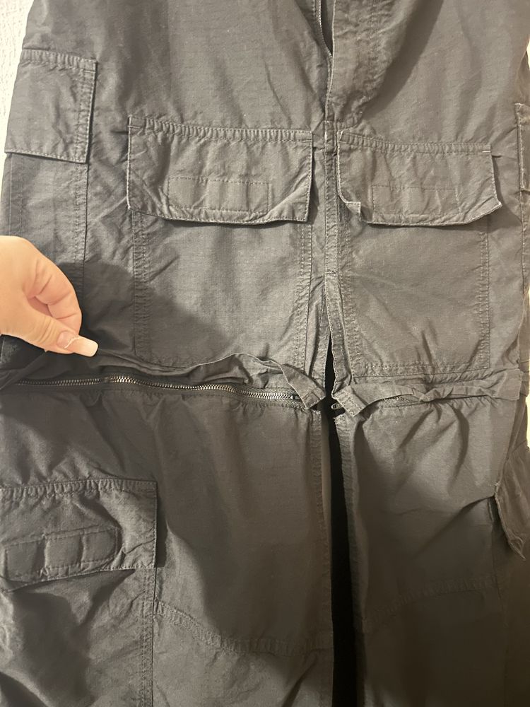 BALENCIAGA Fusta cargo ripstop din amestec de bumbac