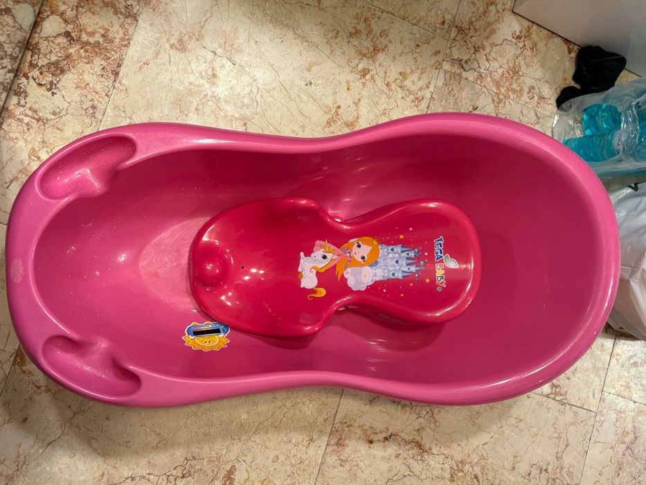 Cada și suport baie bebelusi