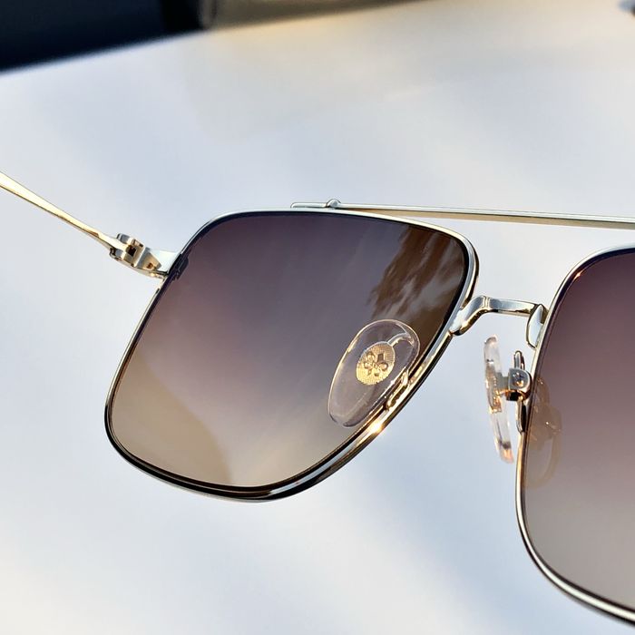 Ochelari Chrome Hearts maro