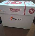 5 topuri - Hartie MONDI IQ Economy A4, 80 g/mp, 500 coli/top