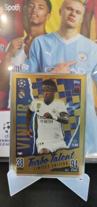 Topps Match Attax Vini Jr. And Haaland limited edition cards