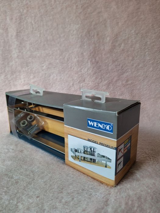 Raft accesorii bucatarie condimente Wenko, lustra cupru, memorie ADATA