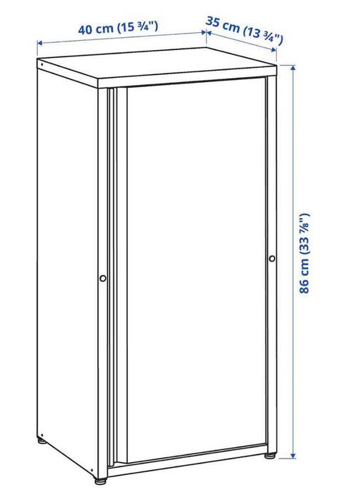 Josef Ikea , dulap/cabinet metalic interior/exterior