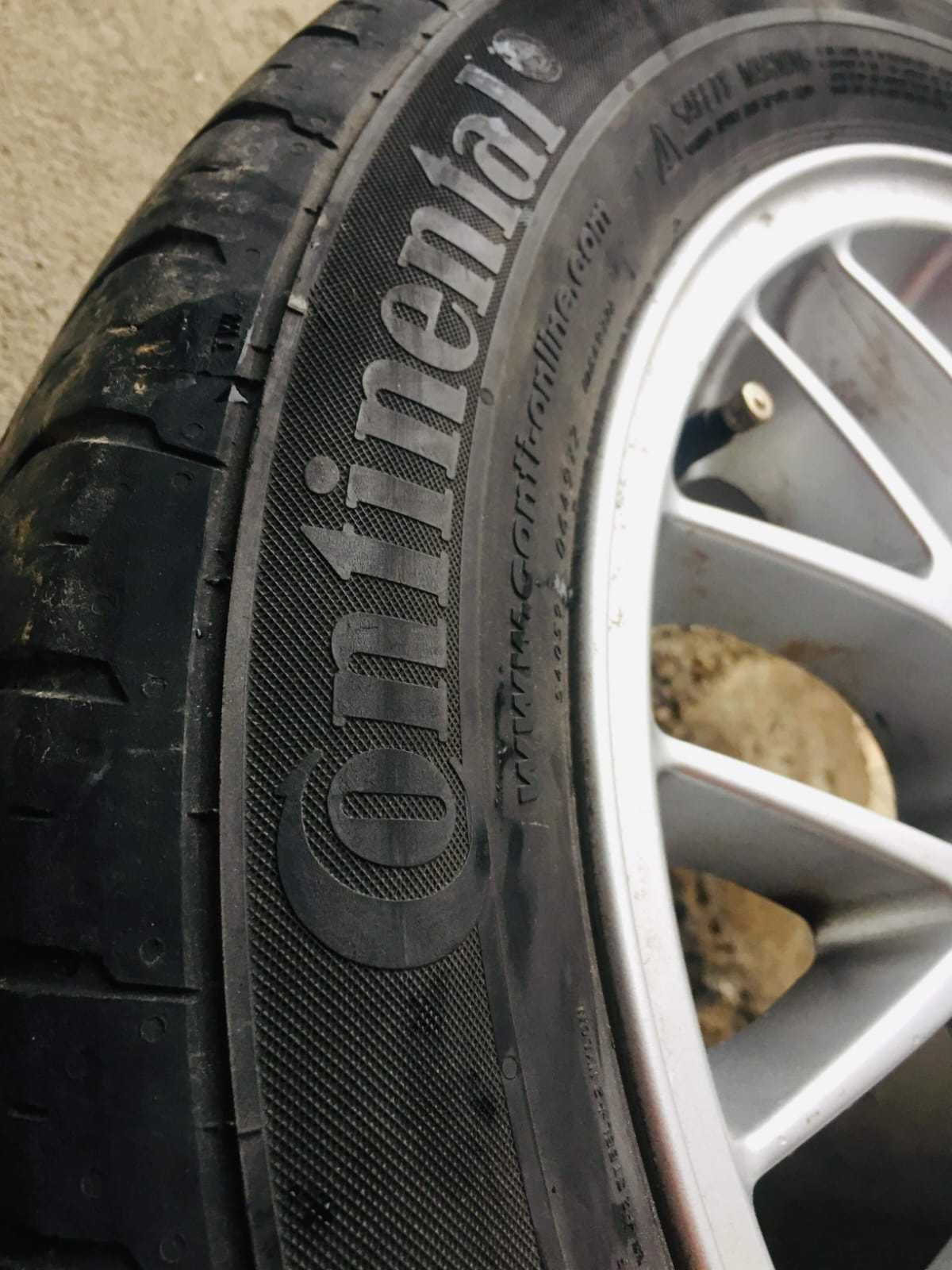 "Jante BMW 225/50 R16 & cauciucuri Continental impecabile"