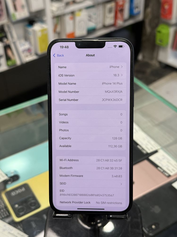 Apple iPhone 14 Plus 128GB Black