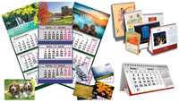 Календари, пакеты, открытки, блокноты, визитки,буклеты