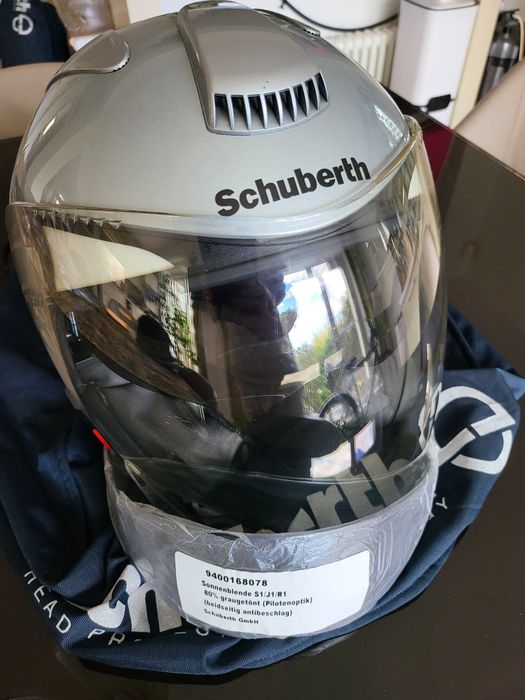 Cască scooter Schubert J1, suplimentar parasolar nou de rezerva.