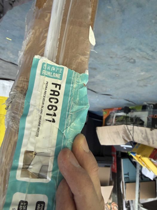 Aurlane FAC611 Cadita de dus efect de piatra alba