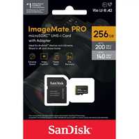Card memorie SanDisk 256gb imagemate pro 200mb read 140mb wr microsdxc