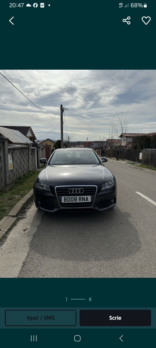 Dezmembrez  Audi a4 b8 2.0 143 cp