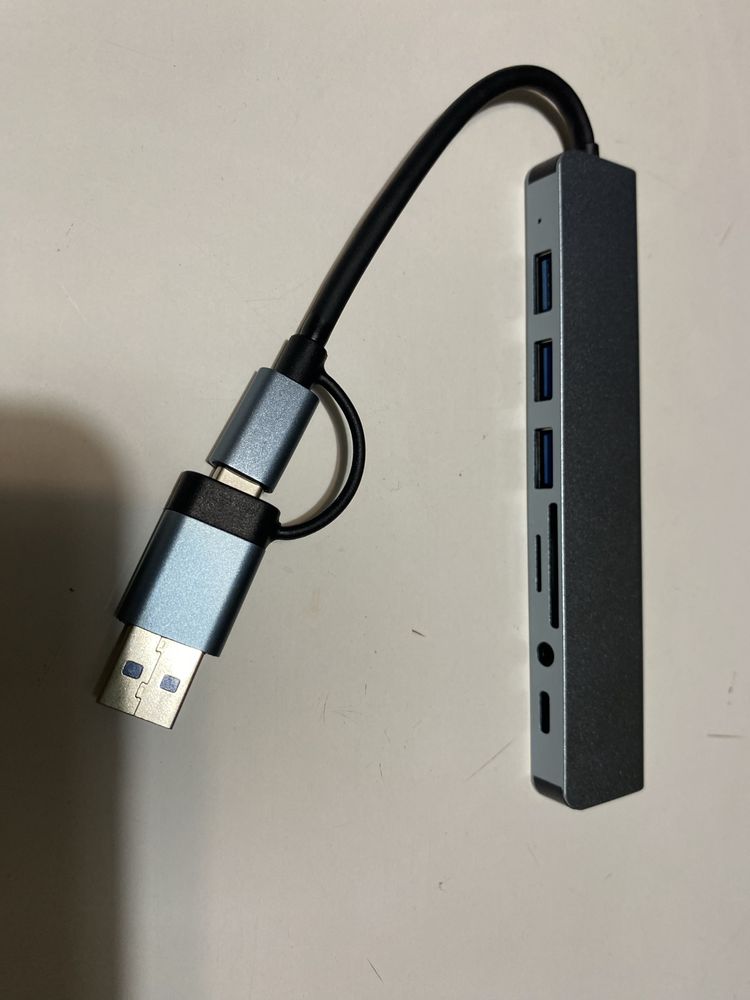 Переходник 7в 1 usb type c