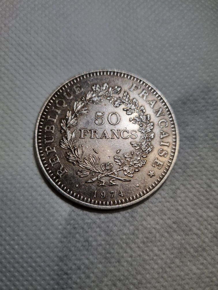 Moneda argint 50 franci