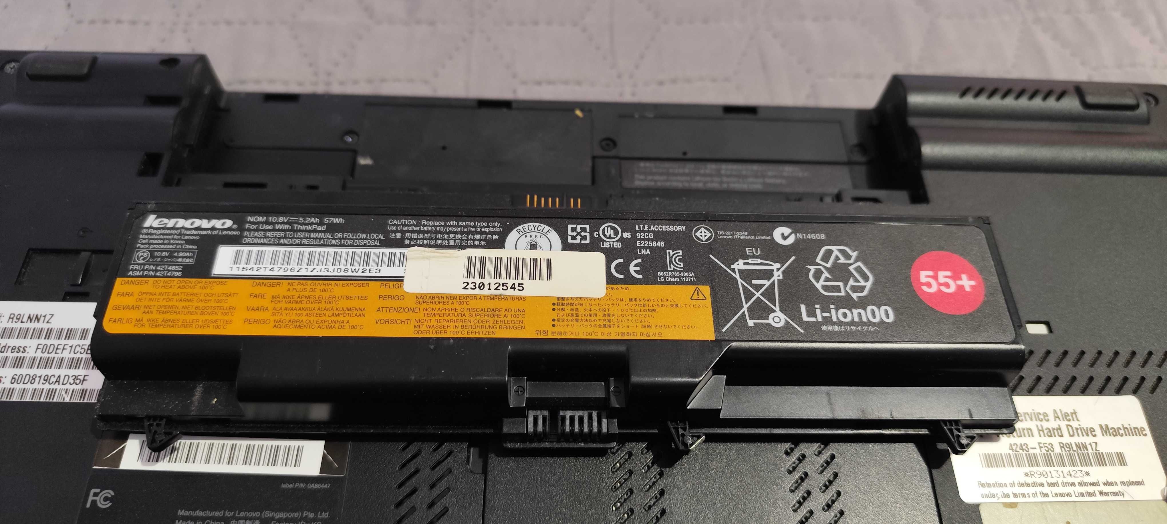 Lenovo ThinkPad T520 SSD harddrive
