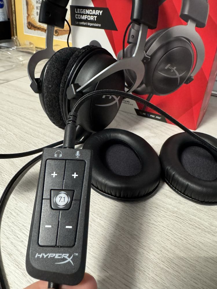 Слушалки HyperX Cloud II – като нови, в гаранция, с кутия – 80 лв