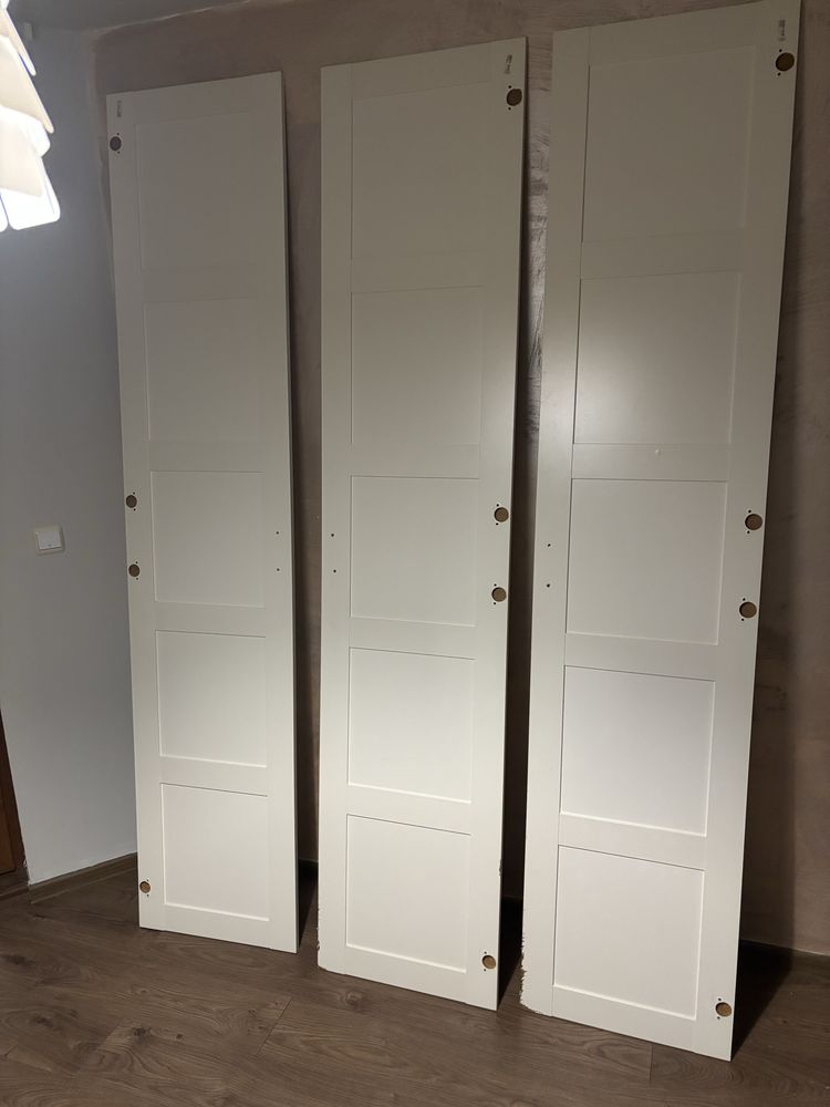 Врати за гардероб Ikea pax бели 50см/229см