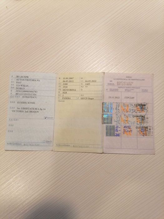 Fiat doblo frigorifică