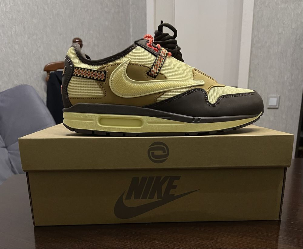 Кроссовки Nike Air Max 1 Travis Scott Cactus Jack Baroque Brown