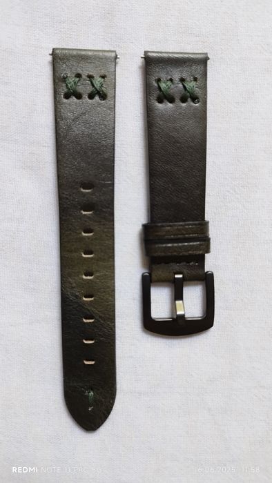 Кожанный ремешок для часов 20 мм