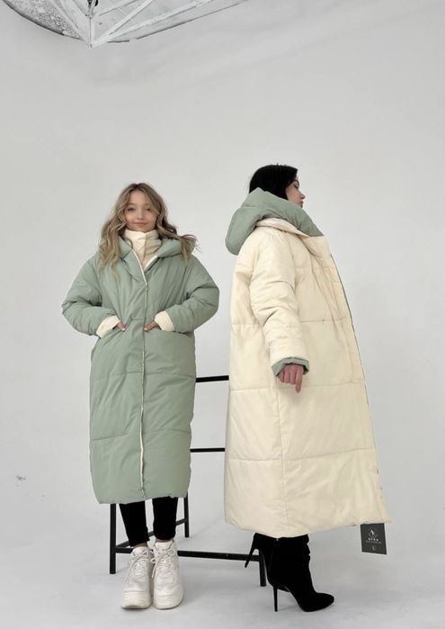 Продам пуховик двустронний