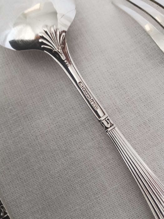 Tacamuri de argint masiv 800 Wilkens stilul empire