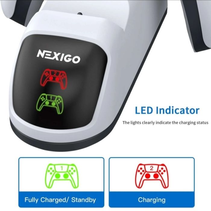 Dublu incarcator controller fast charge psp 5 ps 5 PlayStation 5 led