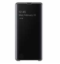 Husa de protectie Clear View pentru Samsung Galaxy S10 Plus Black