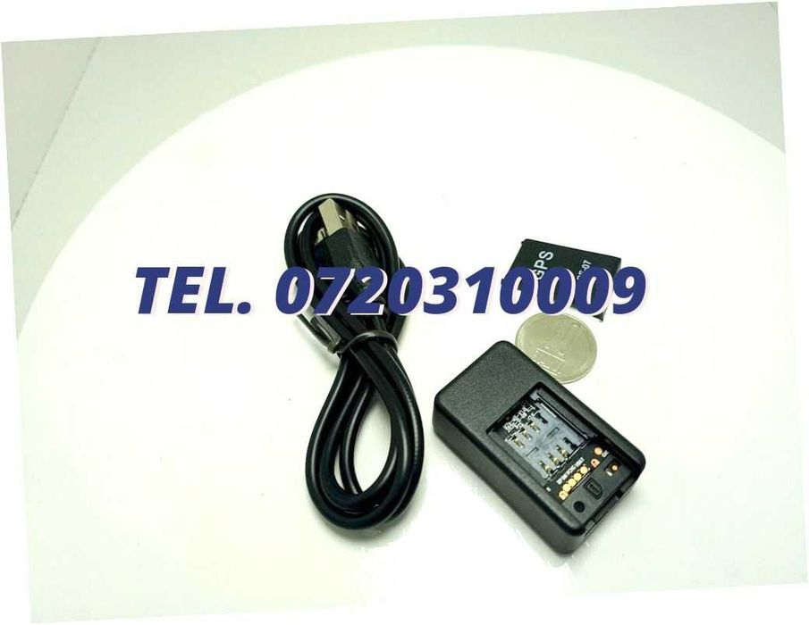Tracker Gps Pentru Masina Negru Cu Sim